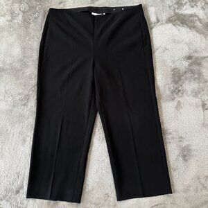 Chico's Pull On Cropped Pants Women's 2.5 US 14 Black Casual Travel Capsule